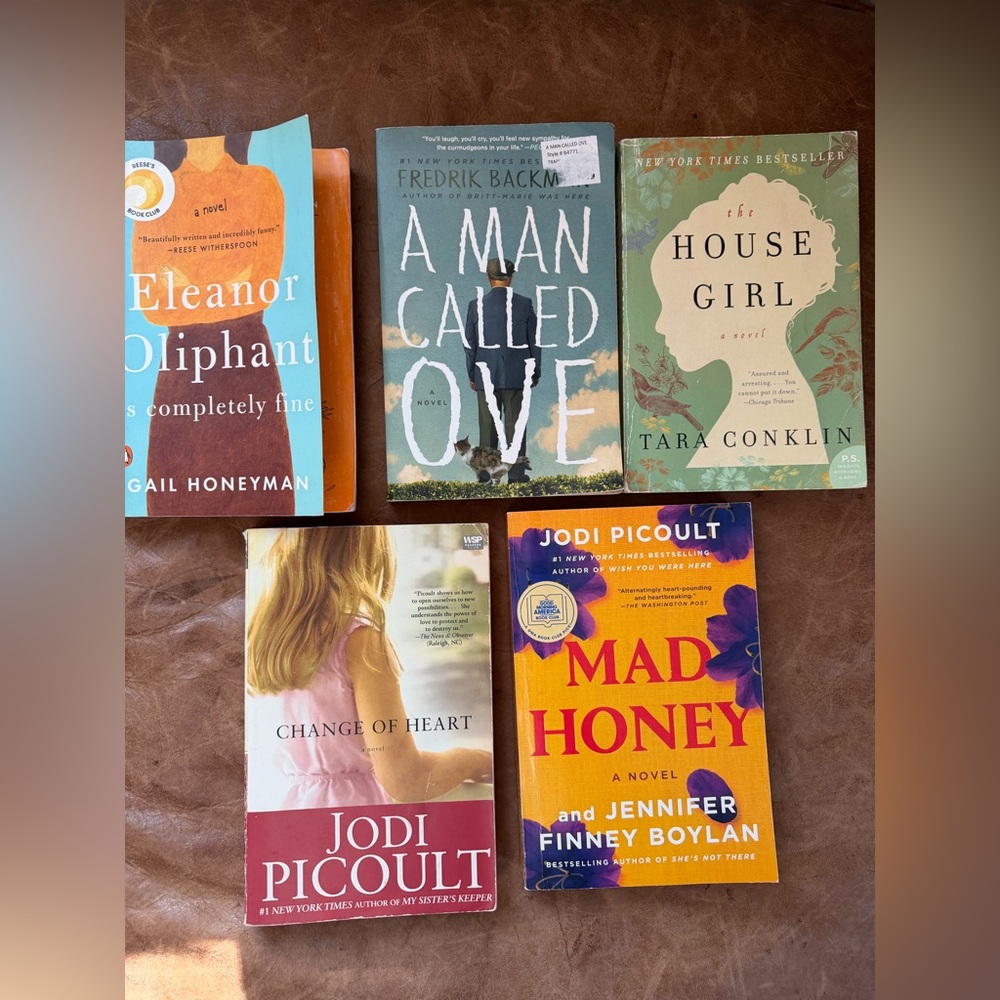 Lot of Fiction Novels Bestsellers Jodi Picoult Fredrick Blackman Books Paperback